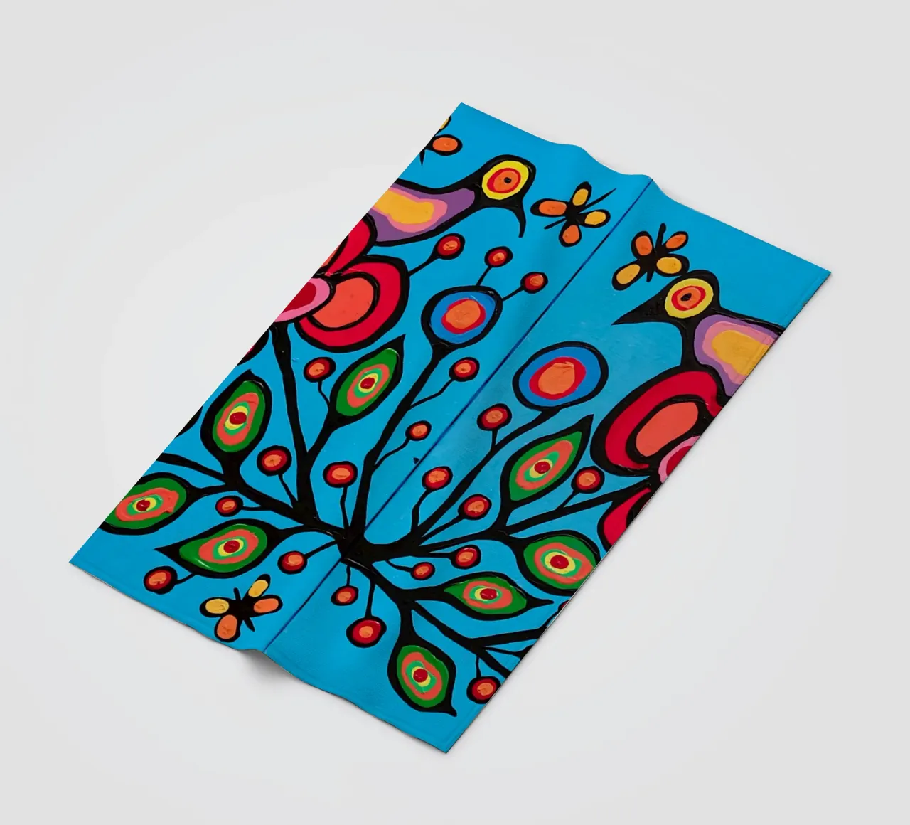 Norval Morrisseau Le quattro R di Morrisseau coperta in pile da Riley Art Studio