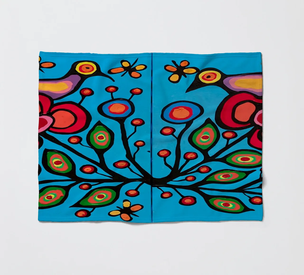Norval Morrisseau Le quattro R di Morrisseau coperta in pile da Riley Art Studio