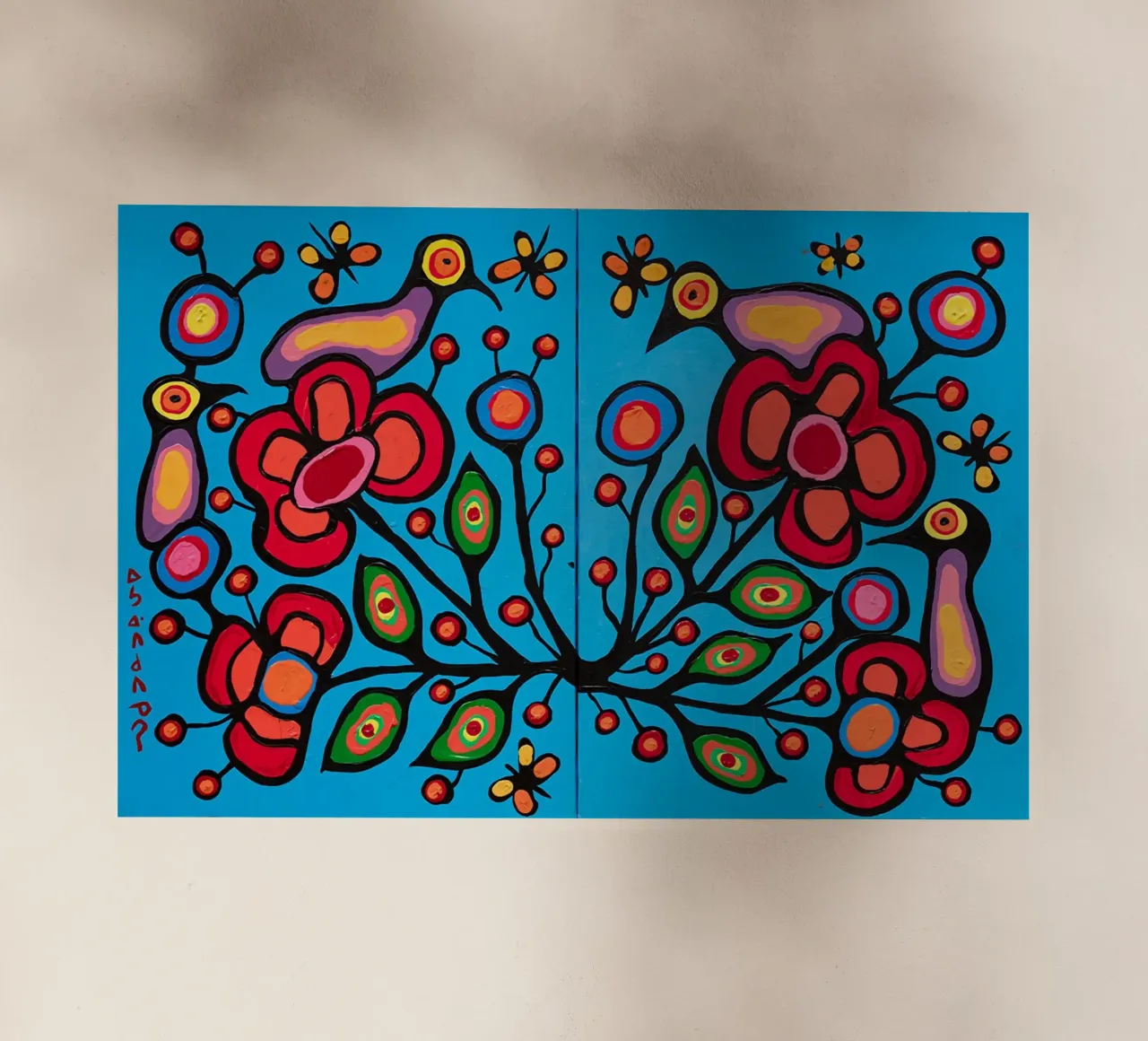 Norval Morrisseau Le quattro R di Morrisseau pellicola backlit da Riley Art Studio