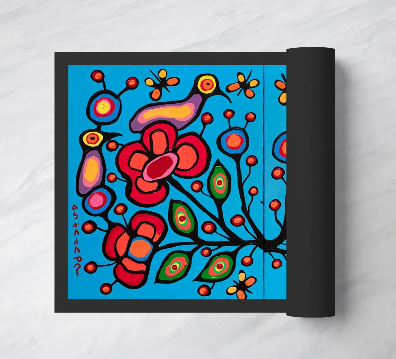 Norval Morrisseau Le quattro R di Morrisseau zerbino da Riley Art Studio