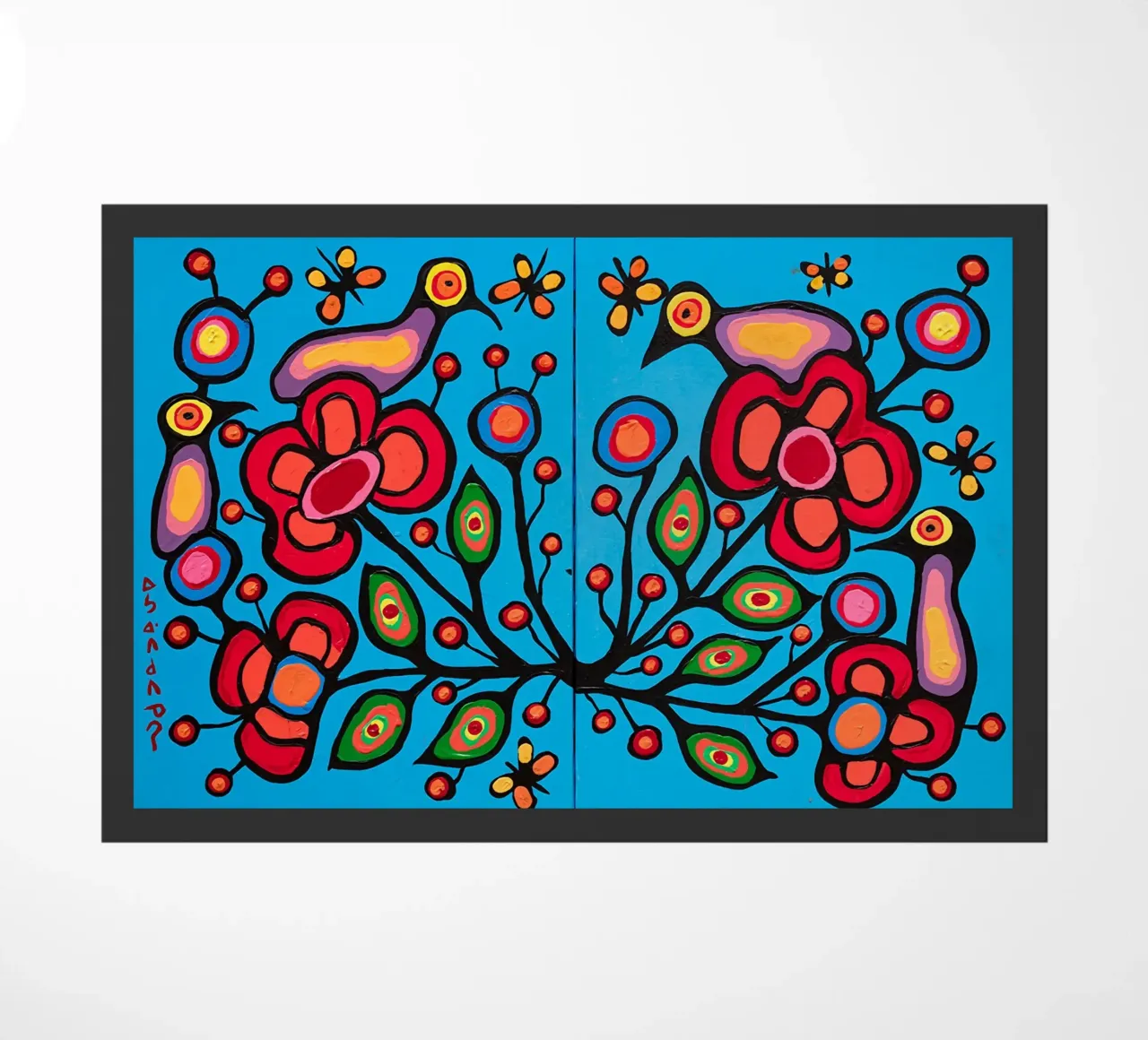 Norval Morrisseau Le quattro R di Morrisseau zerbino da Riley Art Studio