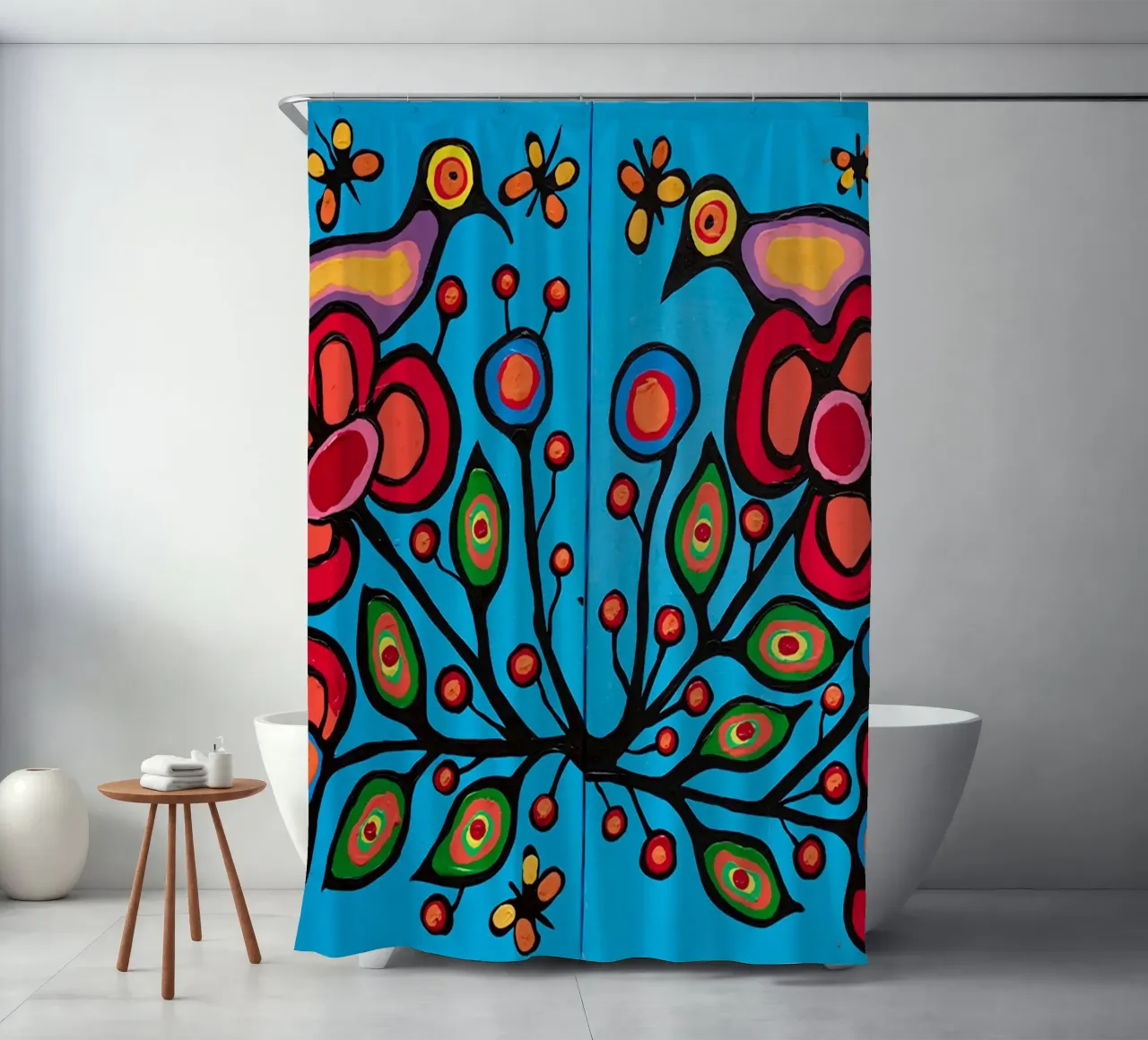 Norval Morrisseau Le quattro R di Morrisseau tenda da doccia da Riley Art Studio