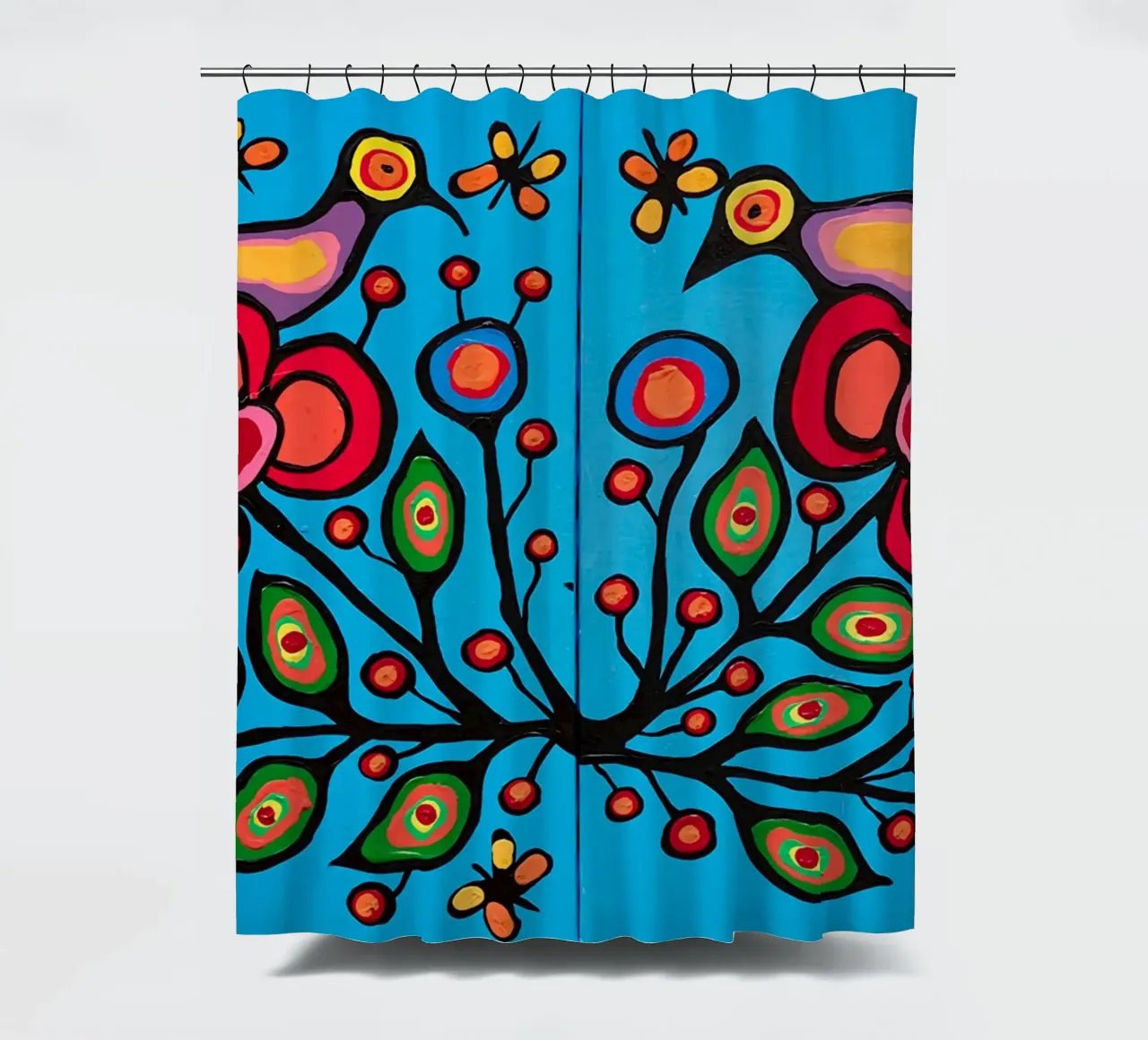Norval Morrisseau Le quattro R di Morrisseau tenda da doccia da Riley Art Studio