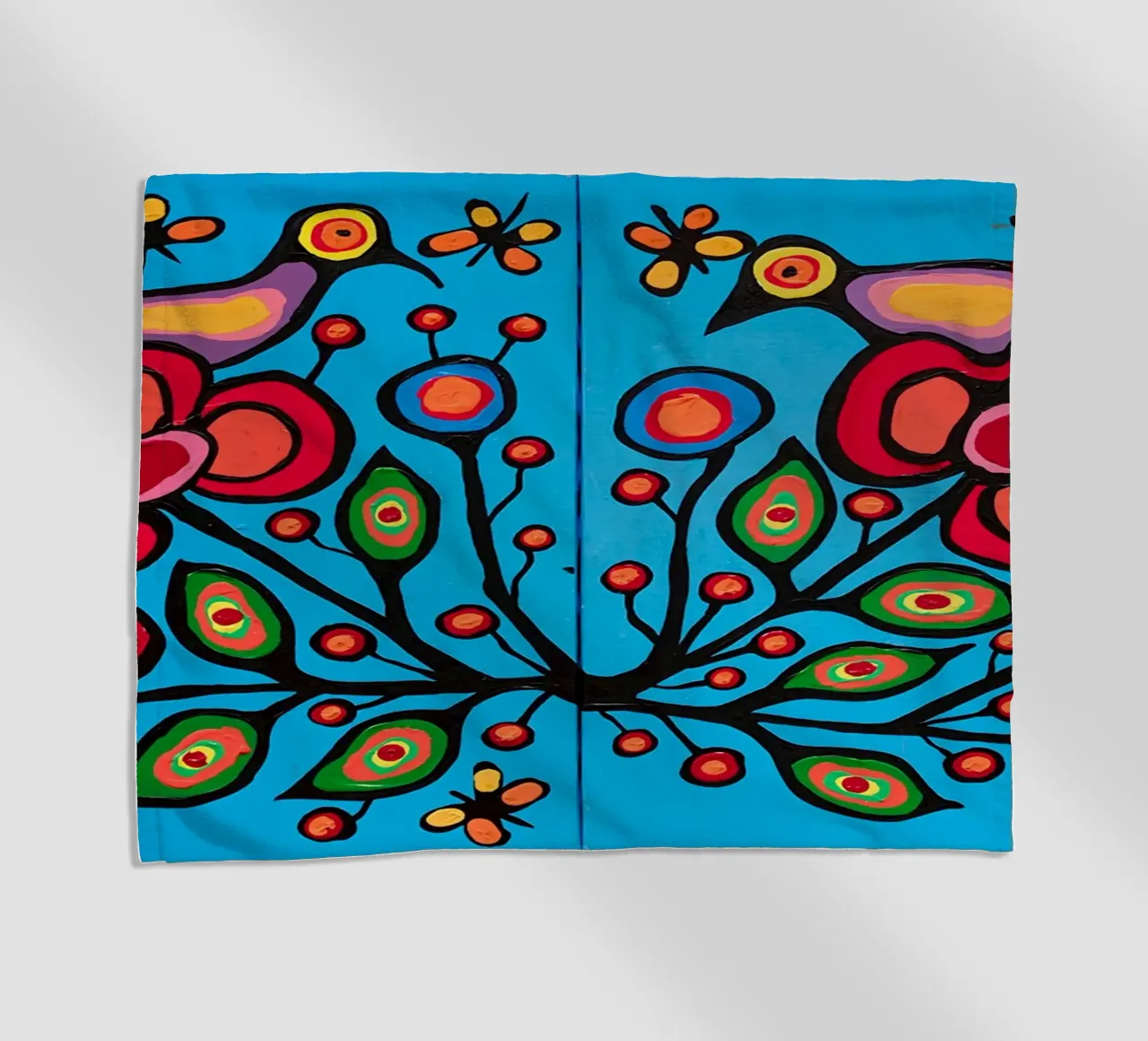 Norval Morrisseau Le quattro R di Morrisseau telo mare da Riley Art Studio