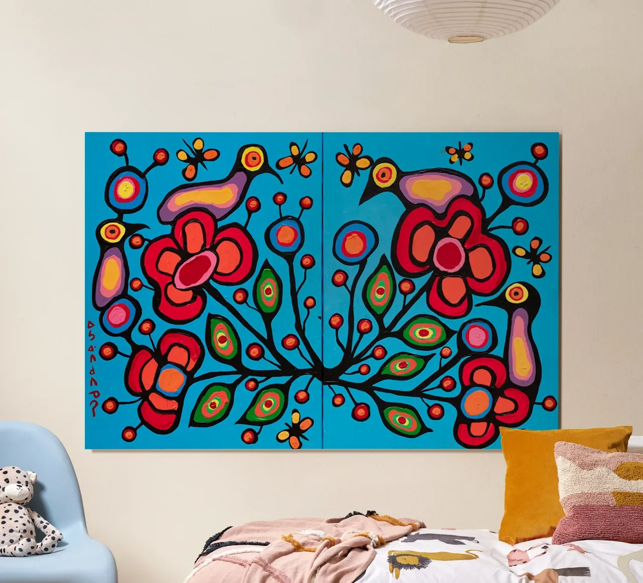 Norval Morrisseau Le quattro R di Morrisseau poster da Riley Art Studio