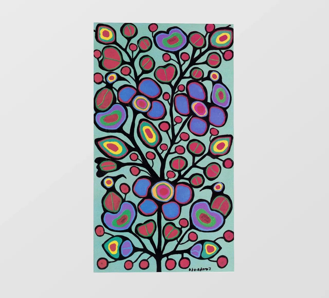 Norval Morrisseau L'albero del cielo pellicola backlit da Riley Art Studio