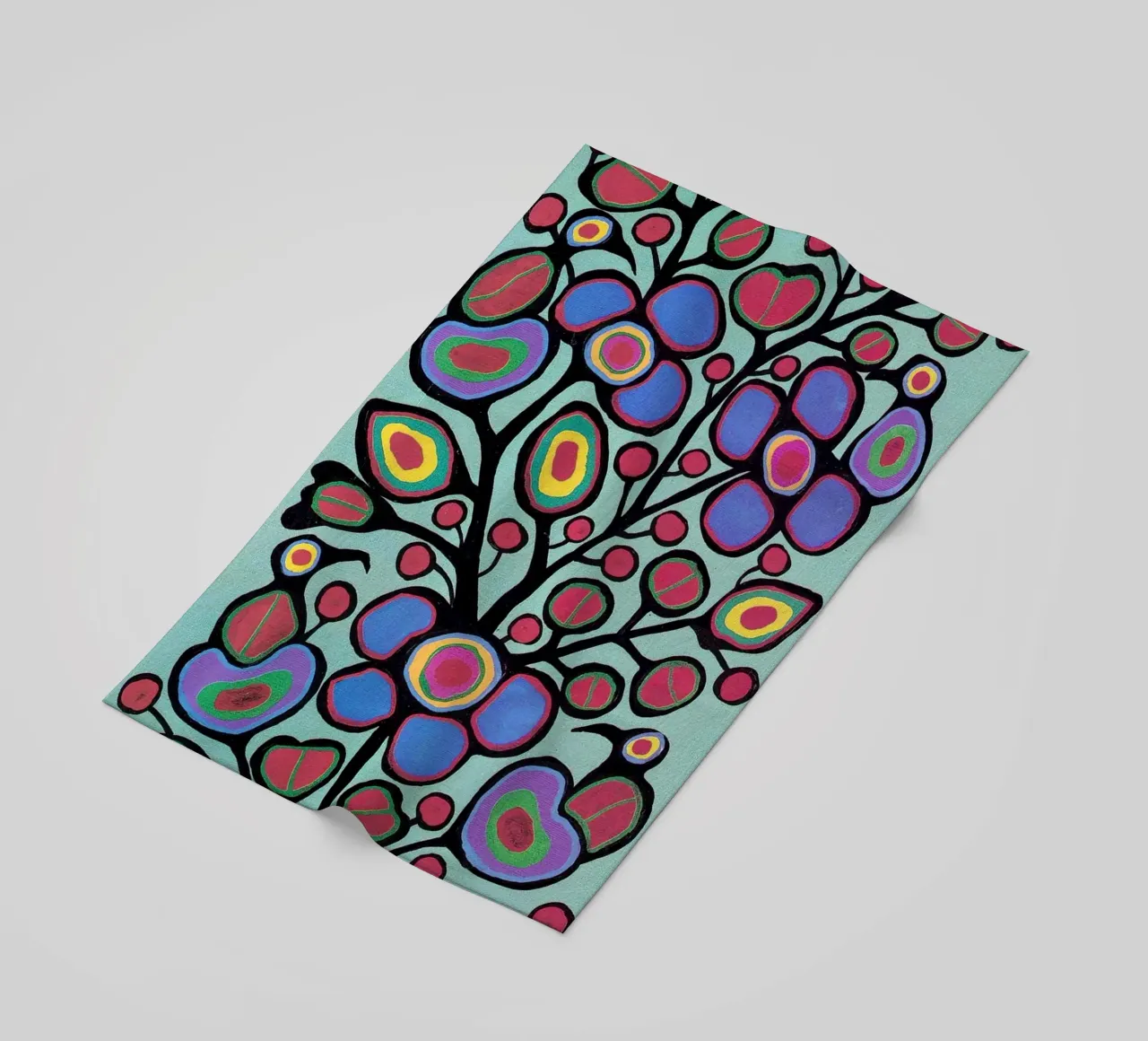 Norval Morrisseau L'albero del cielo telo mare da Riley Art Studio