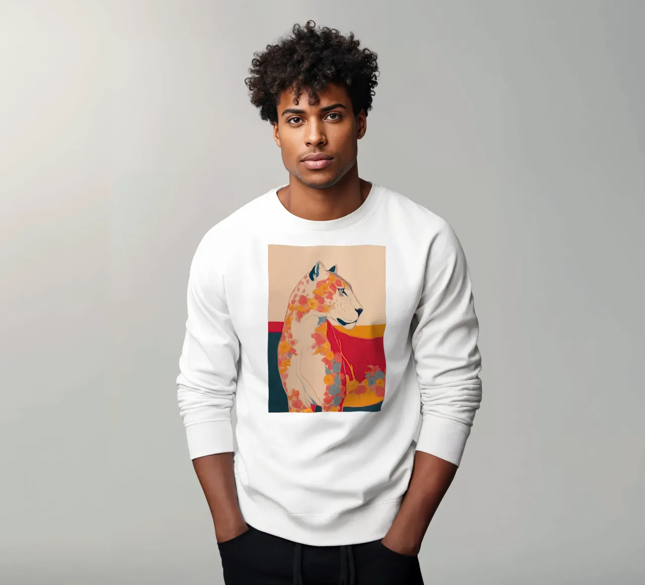 Wild Bloom - The Painted Panther felpa da Luca
