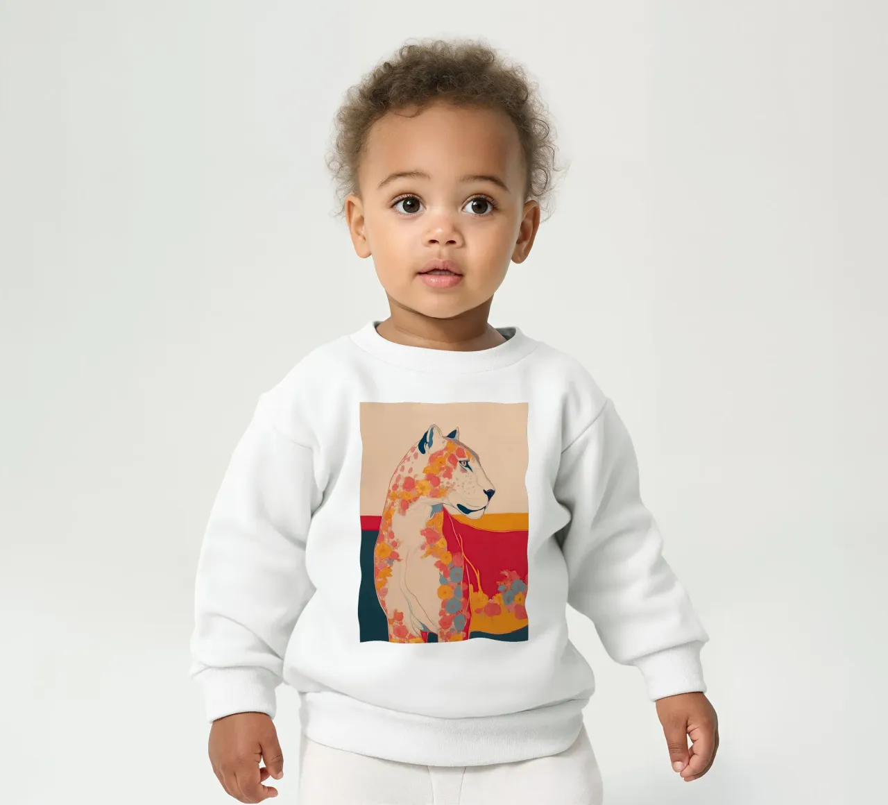 Wild Bloom - The Painted Panther felpa neonato da Luca