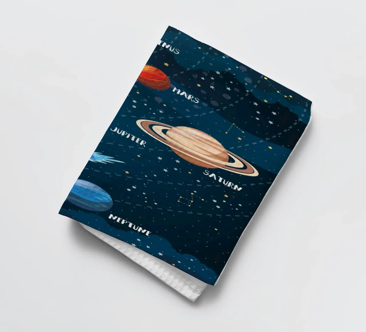Solar system Space Nursery canovaccio da cucina da Piccalilli Prints