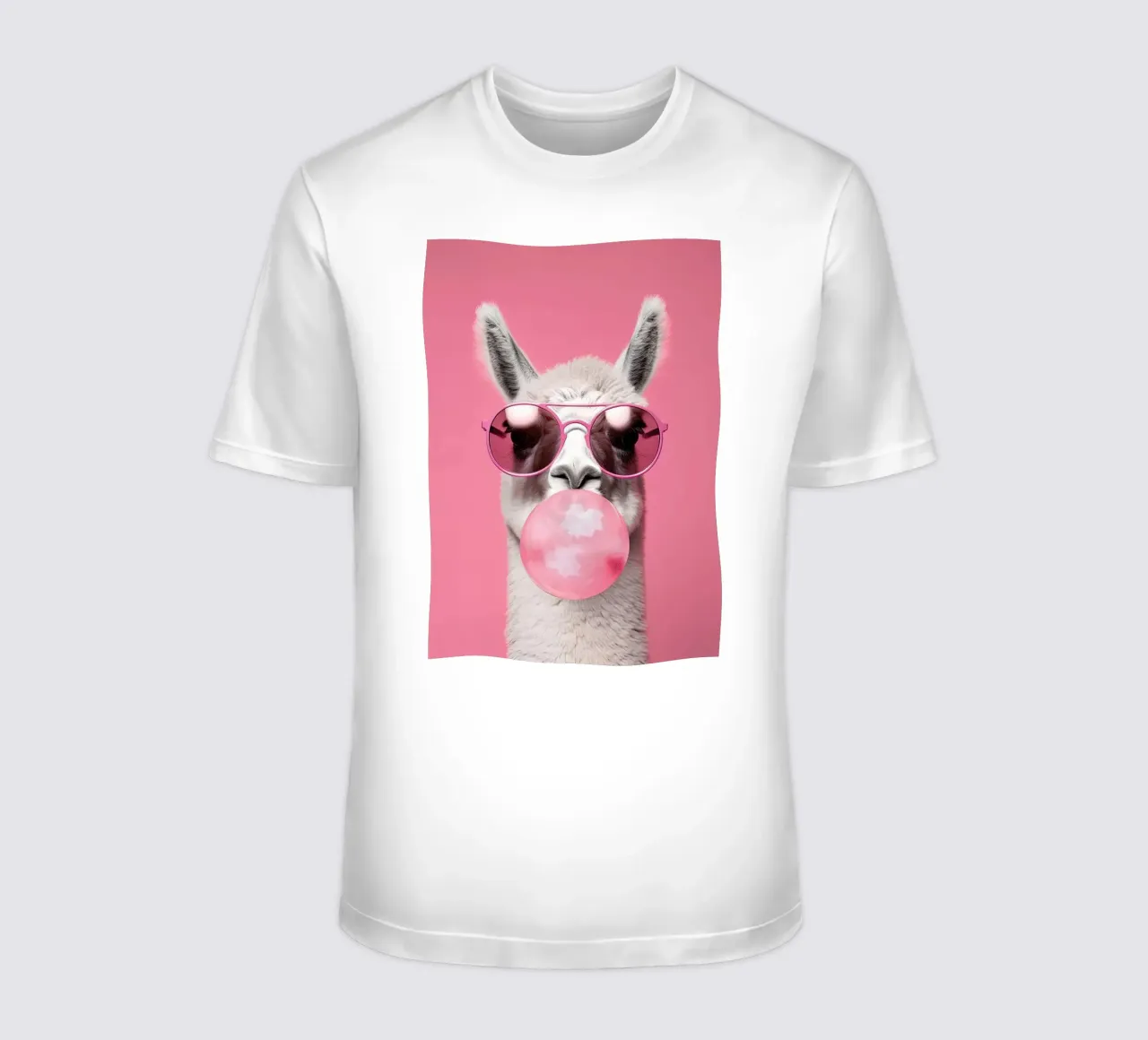 Lama con gomma da masticare t-shirt da Emil Art Studio