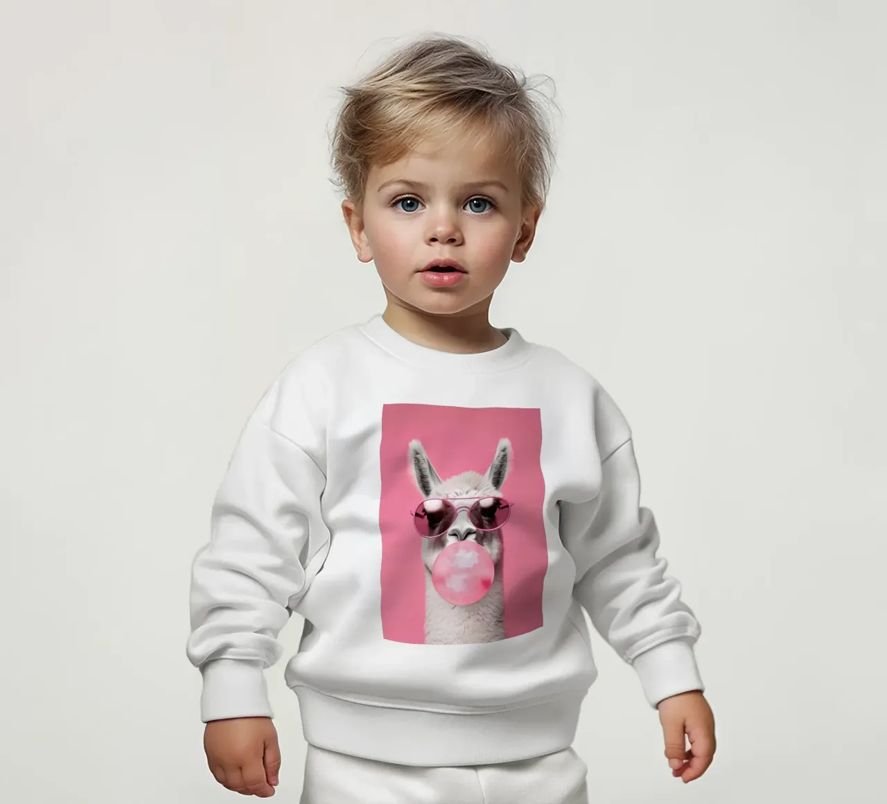 Lama con gomma da masticare felpa neonato da Emil Art Studio