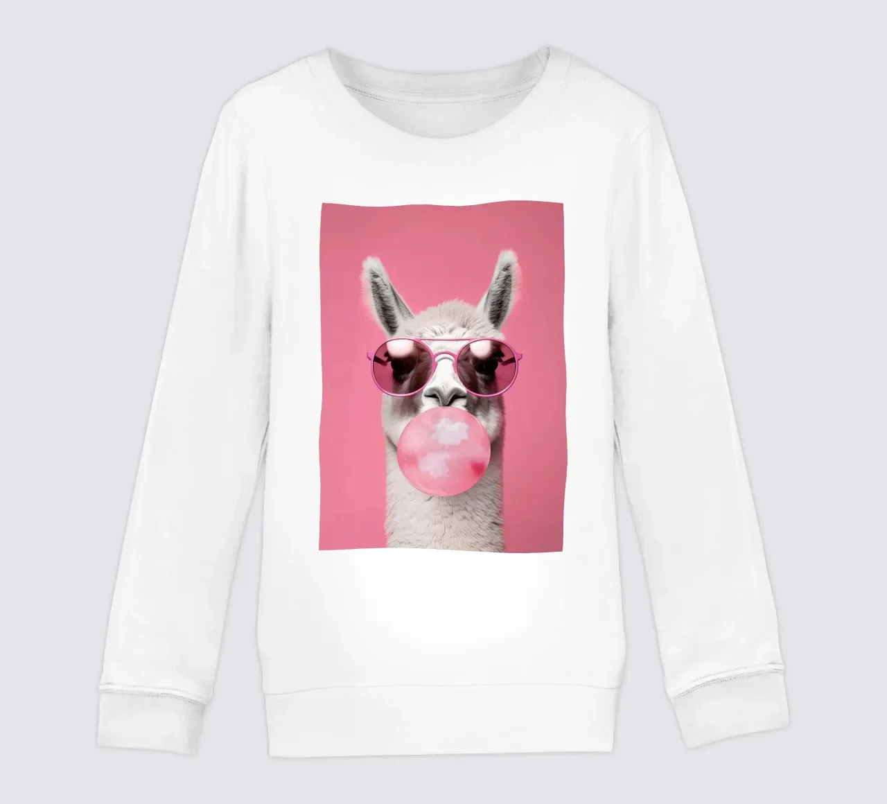 Lama con gomma da masticare felpa bambino da Emil Art Studio