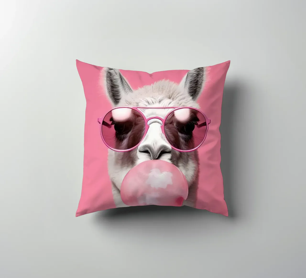 Lama con gomma da masticare cuscino da Emil Art Studio