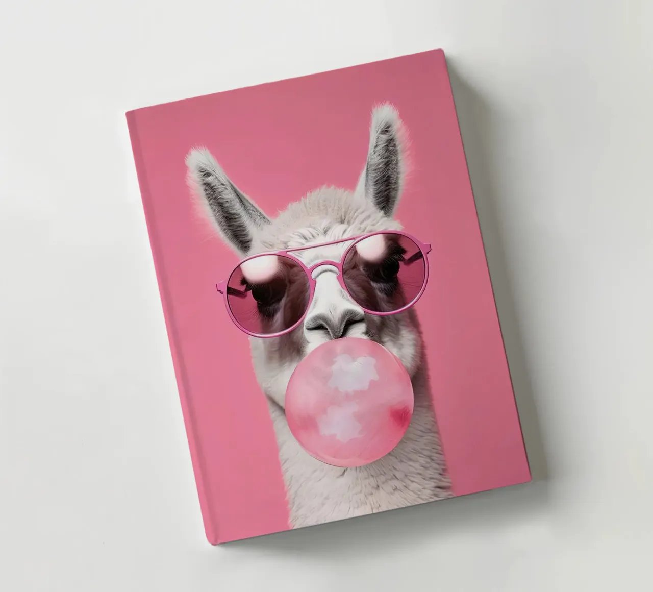 Llama With Bubble Gum notebook by Emil Art Studio