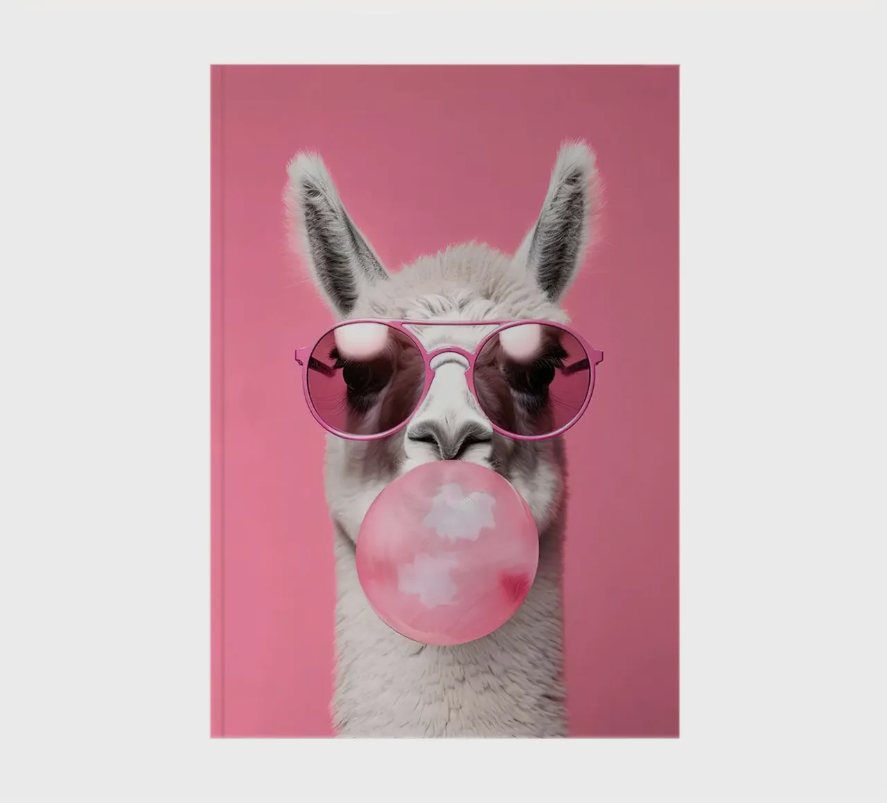 Llama With Bubble Gum notebook by Emil Art Studio