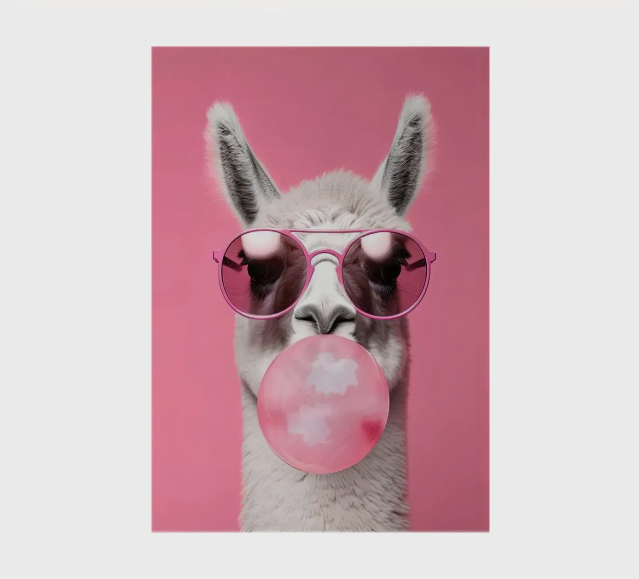 Llama With Bubble Gum notebook by Emil Art Studio