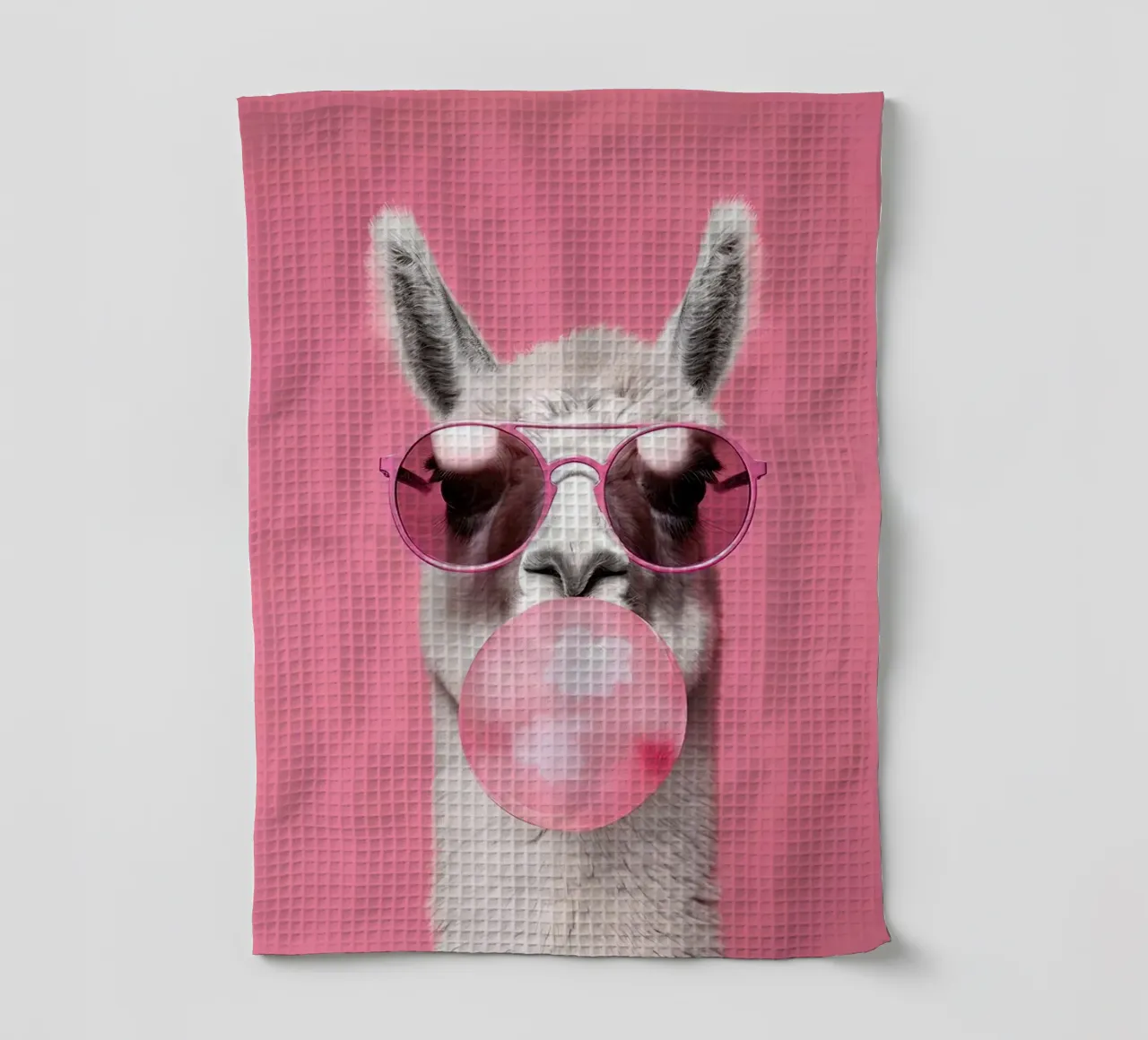 Lama con gomma da masticare canovaccio da cucina da Emil Art Studio