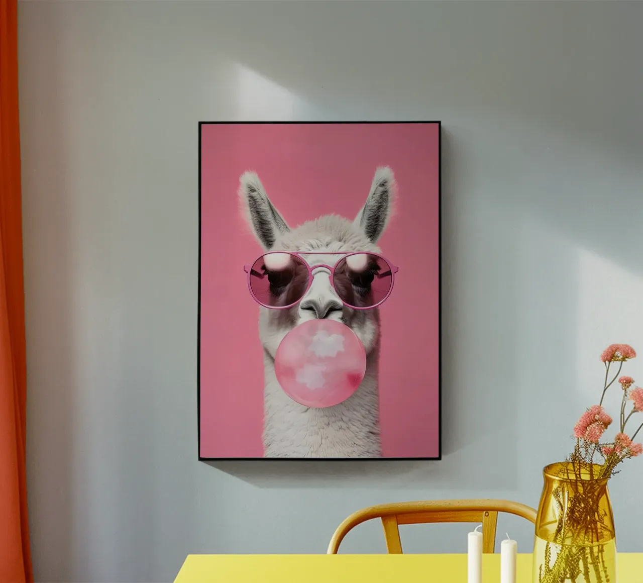 Lama con gomma da masticare plexiglass da Emil Art Studio