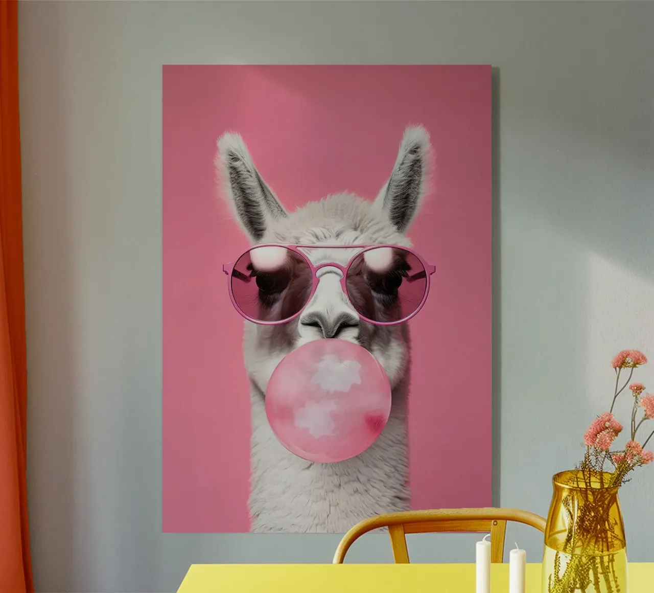 Lama con gomma da masticare plexiglass da Emil Art Studio