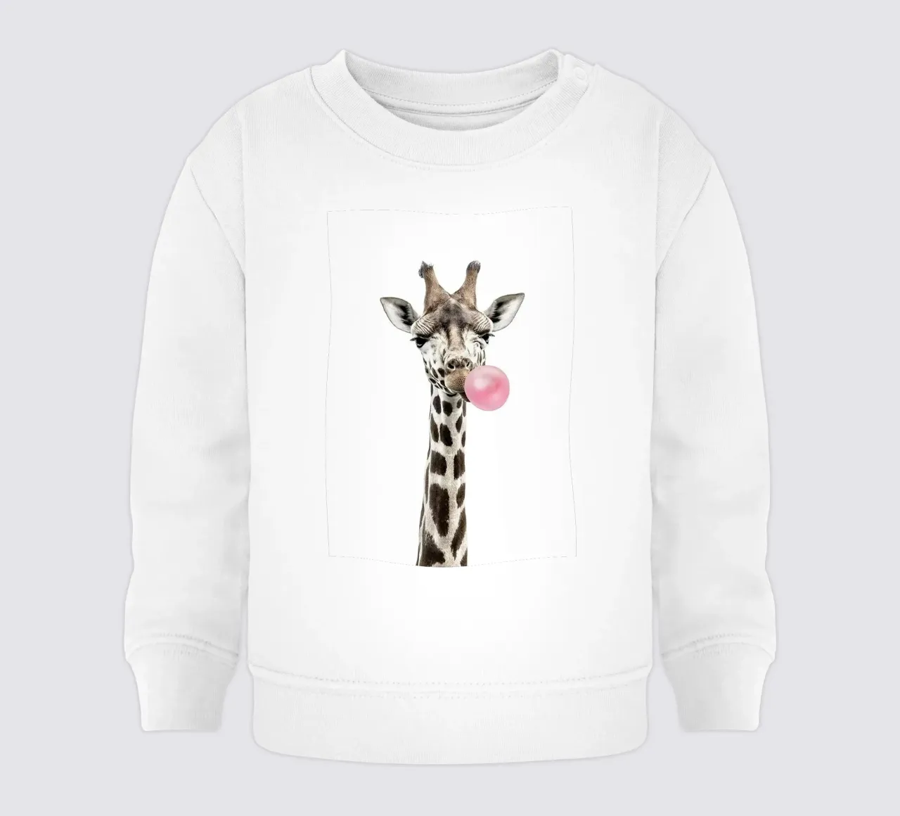 Giraffa di gomma da masticare felpa neonato da Emil Art Studio