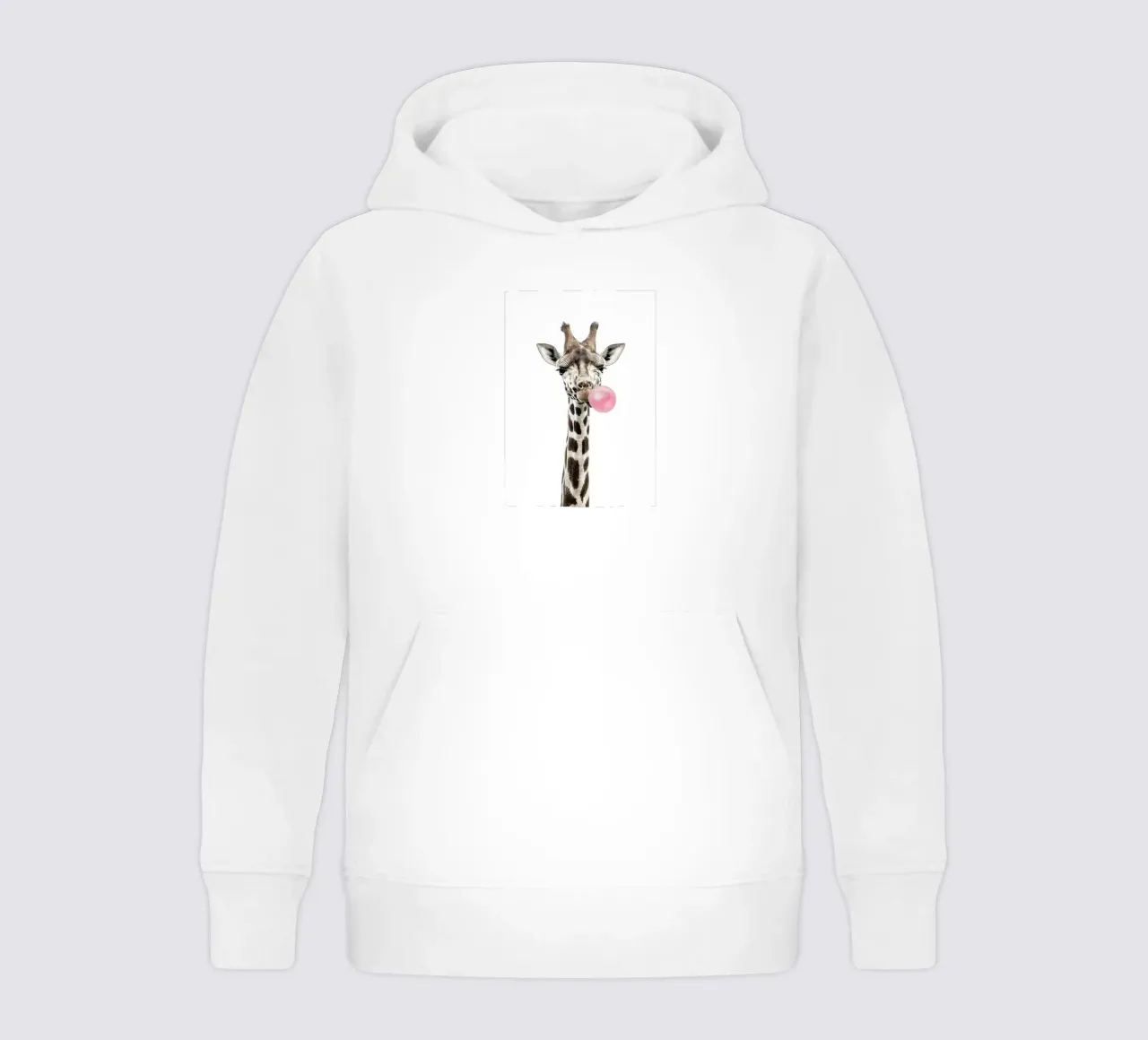 Giraffa di gomma da masticare felpa bambino con cappuccio da Emil Art Studio