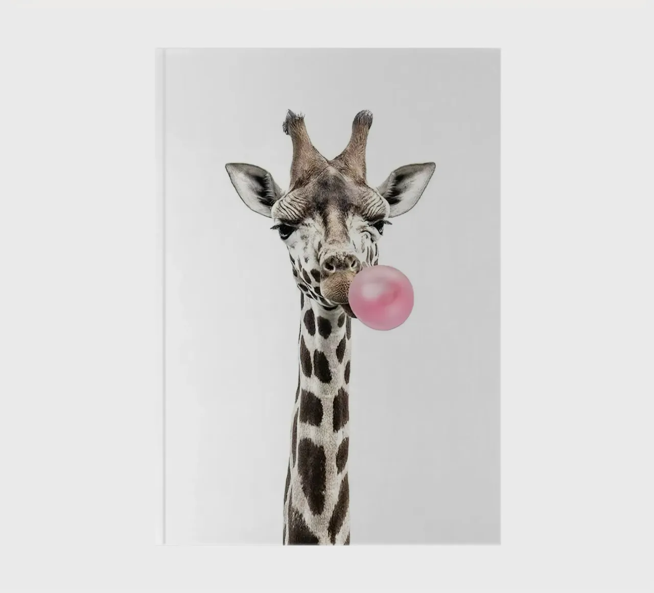 Bubblegum giraffe notebook by Emil Art Studio