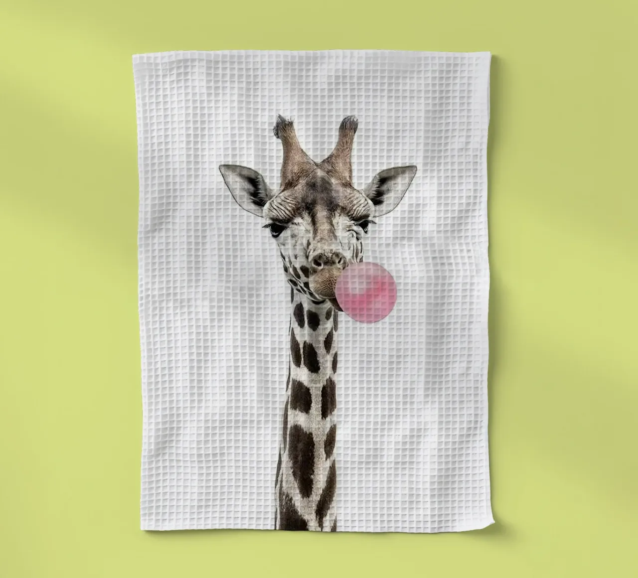 Giraffa di gomma da masticare canovaccio da cucina da Emil Art Studio