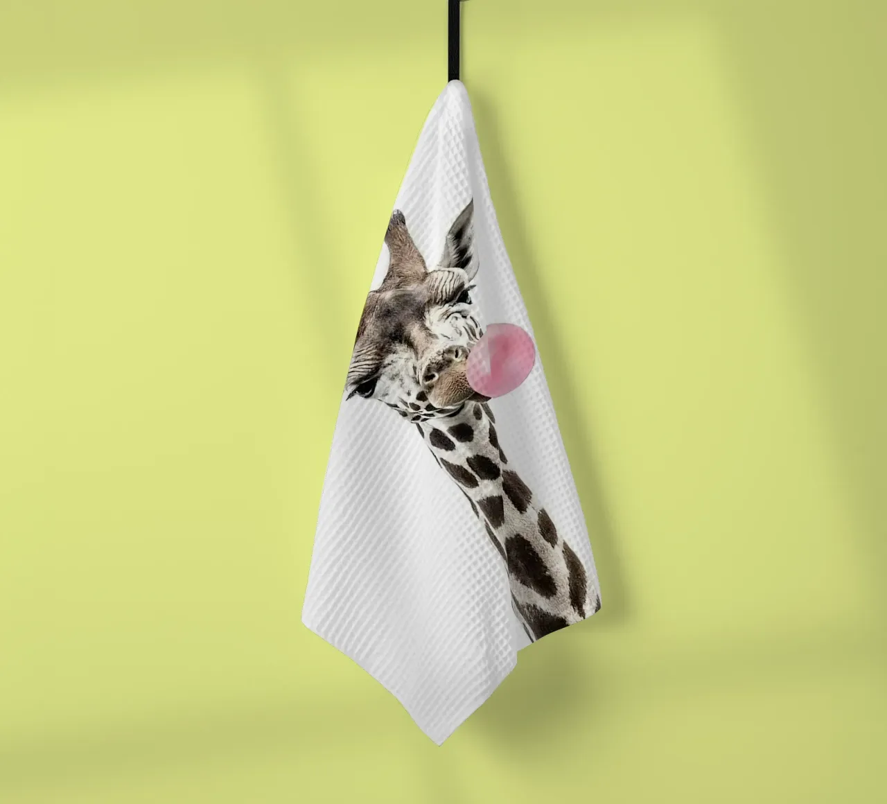 Giraffa di gomma da masticare canovaccio da cucina da Emil Art Studio