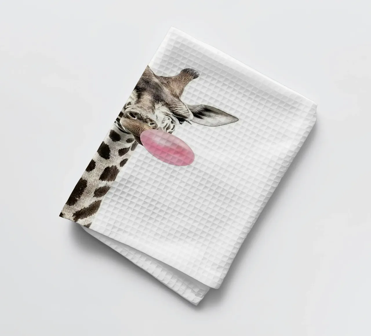 Giraffa di gomma da masticare canovaccio da cucina da Emil Art Studio