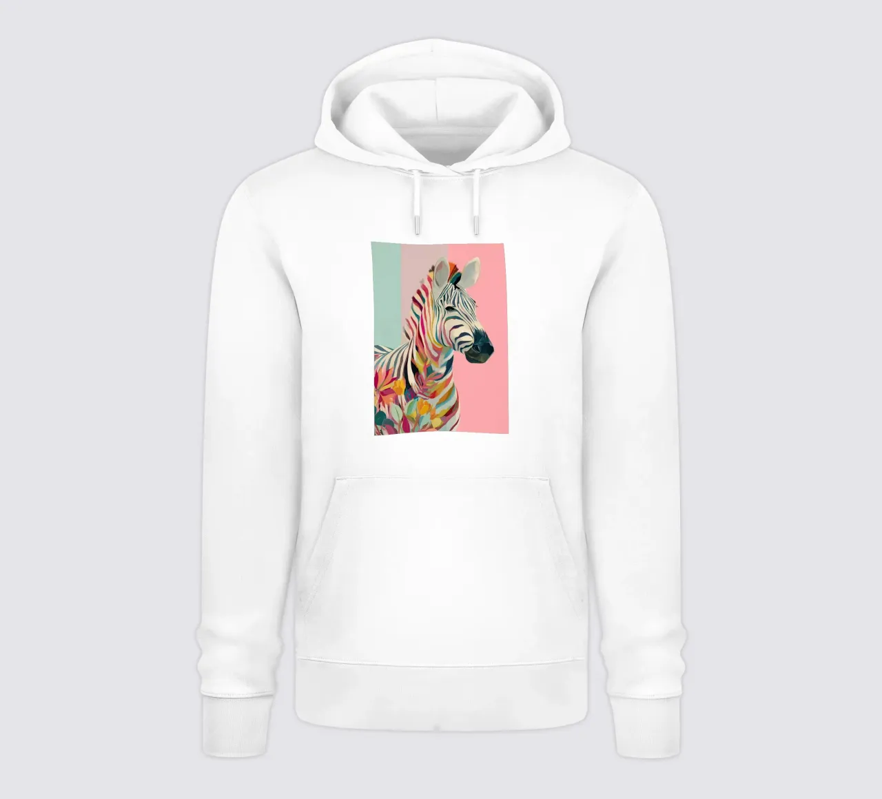 Zebra Bloom felpa con cappuccio da Luca