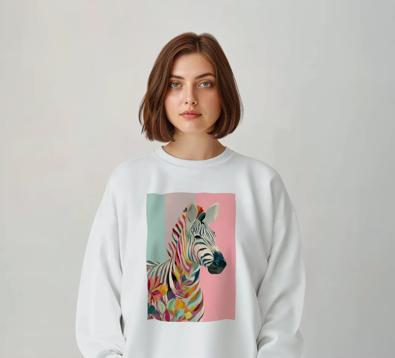 Zebra Bloom felpa da Luca