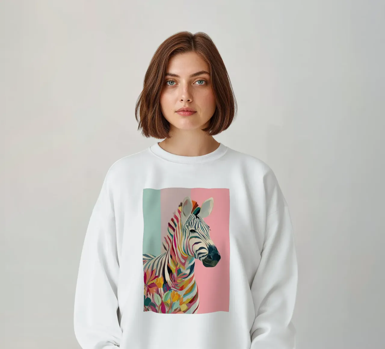 Zebra Bloom felpa da Luca