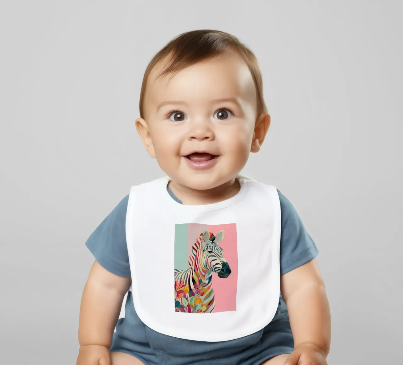 Zebra Bloom bavaglino da Luca