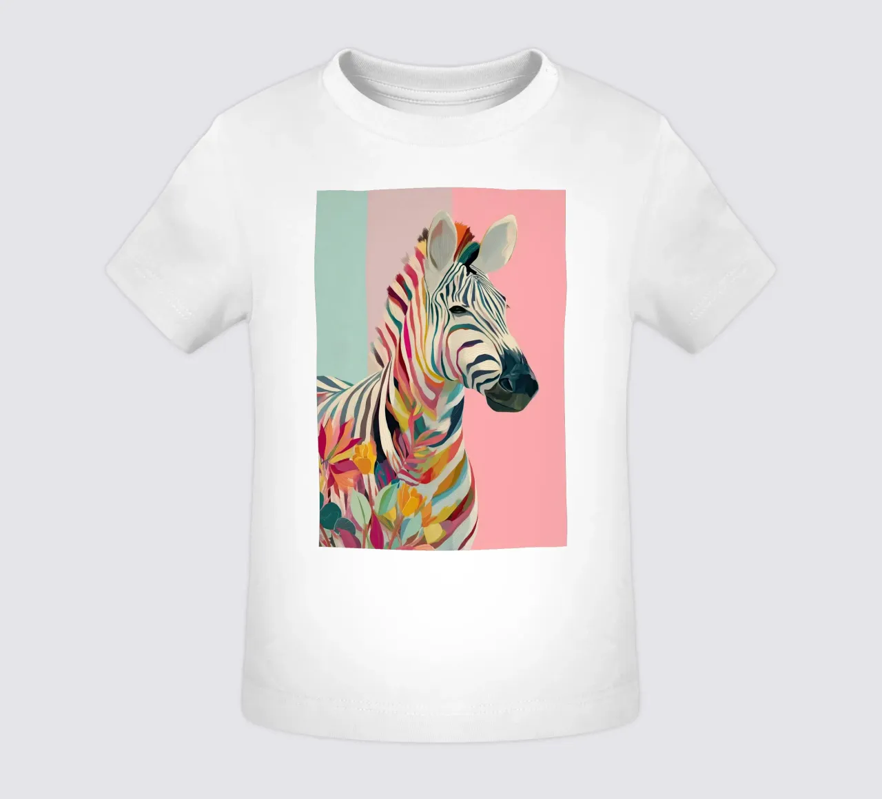Zebra Bloom maglietta neonato da Luca