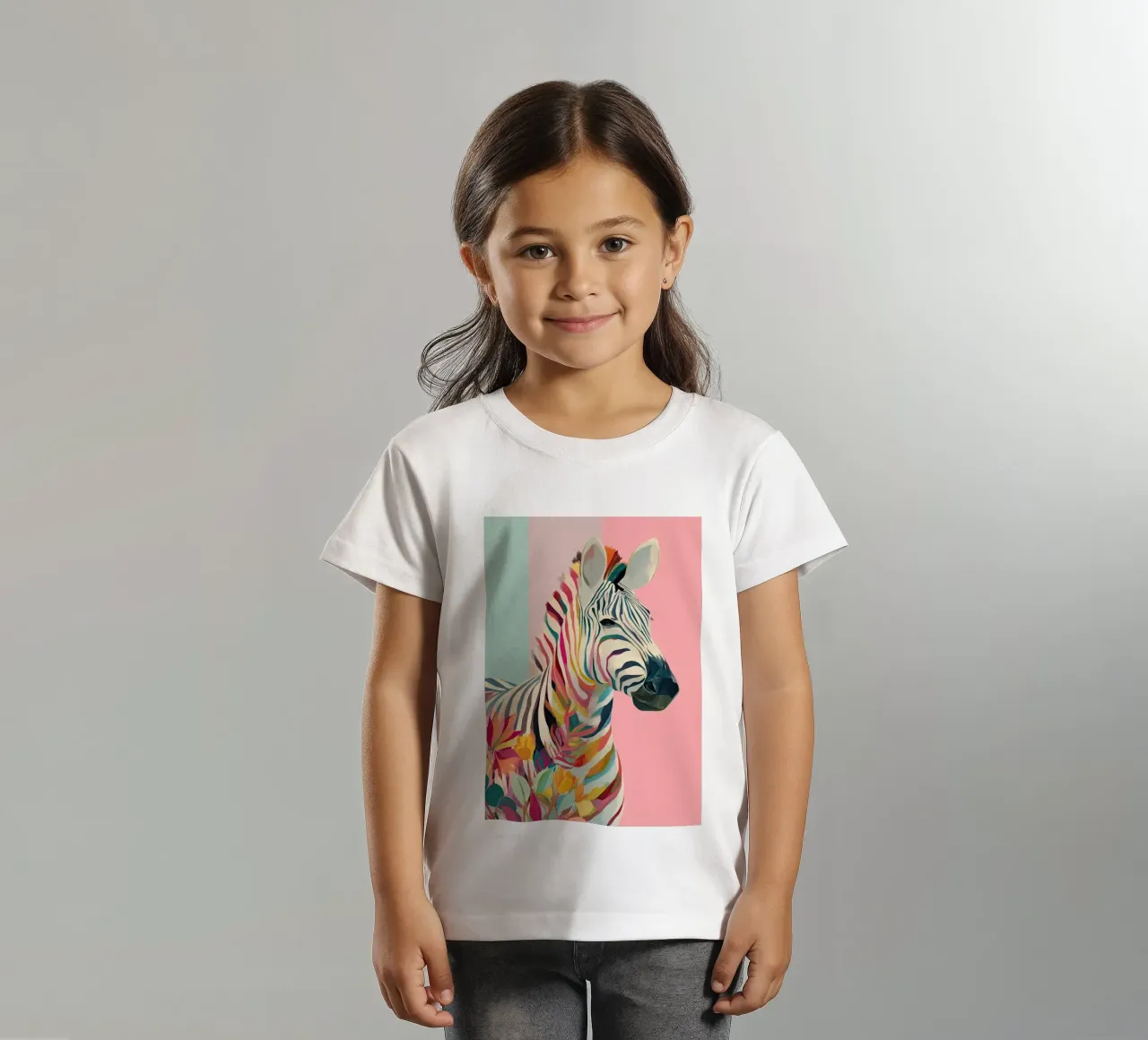 Zebra Bloom t-shirt bambini da Luca