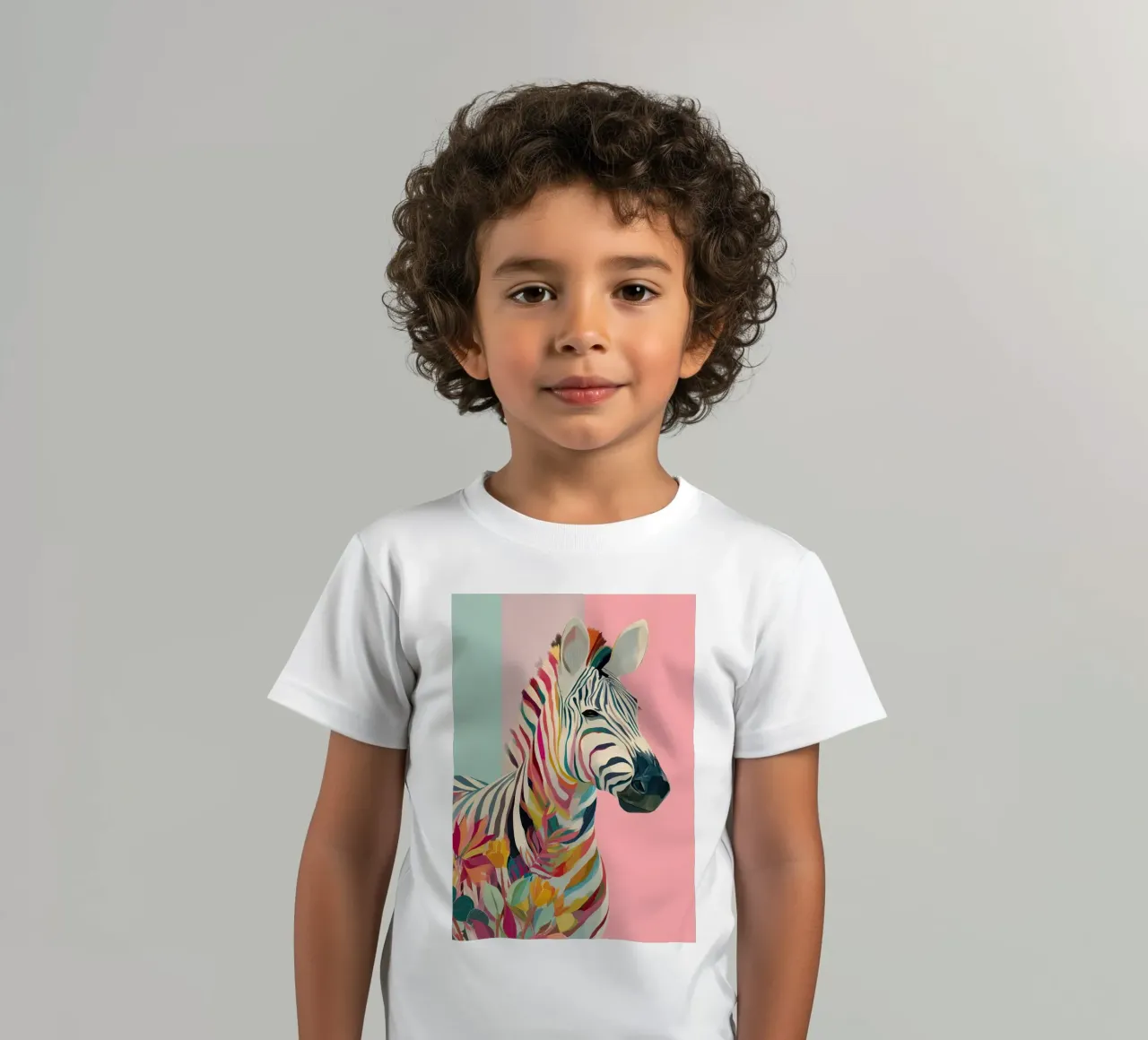 Zebra Bloom t-shirt bambini da Luca