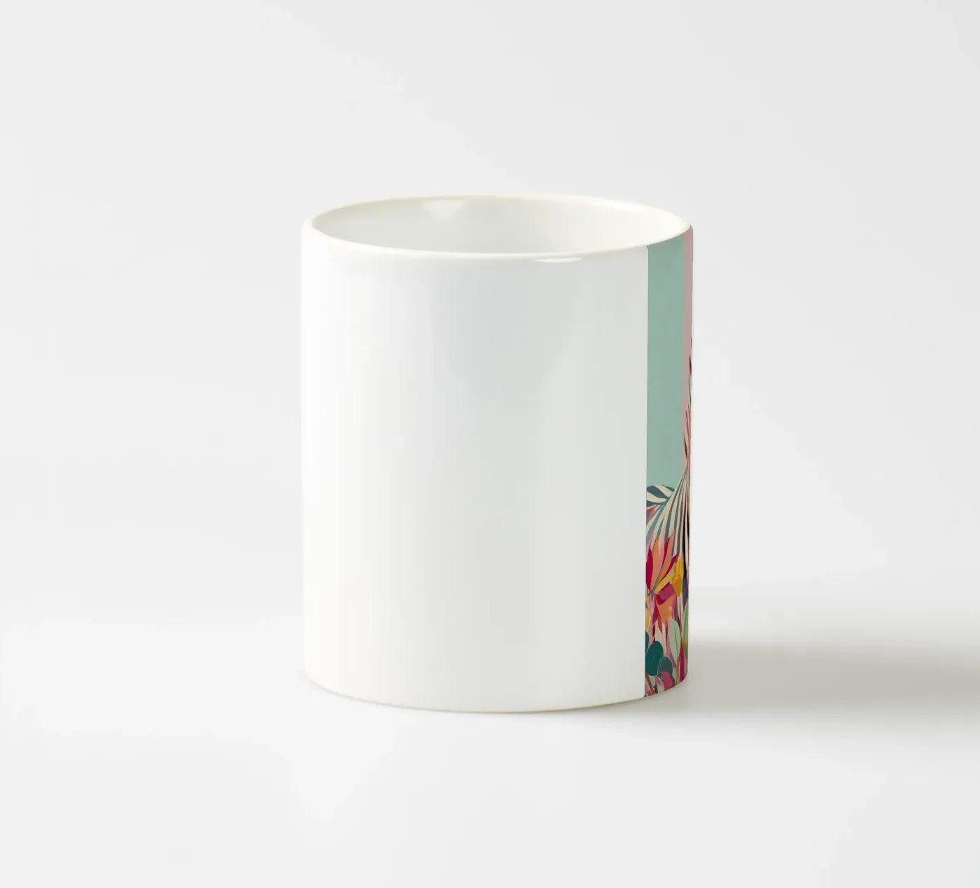 Zebra Bloom ceramic mug by Luca