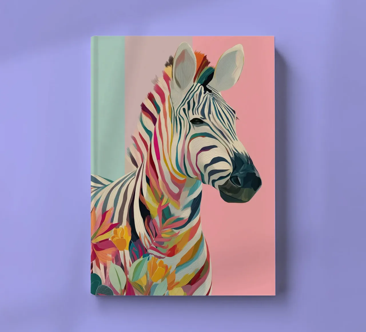 Zebra Bloom Notizbuch von Luca