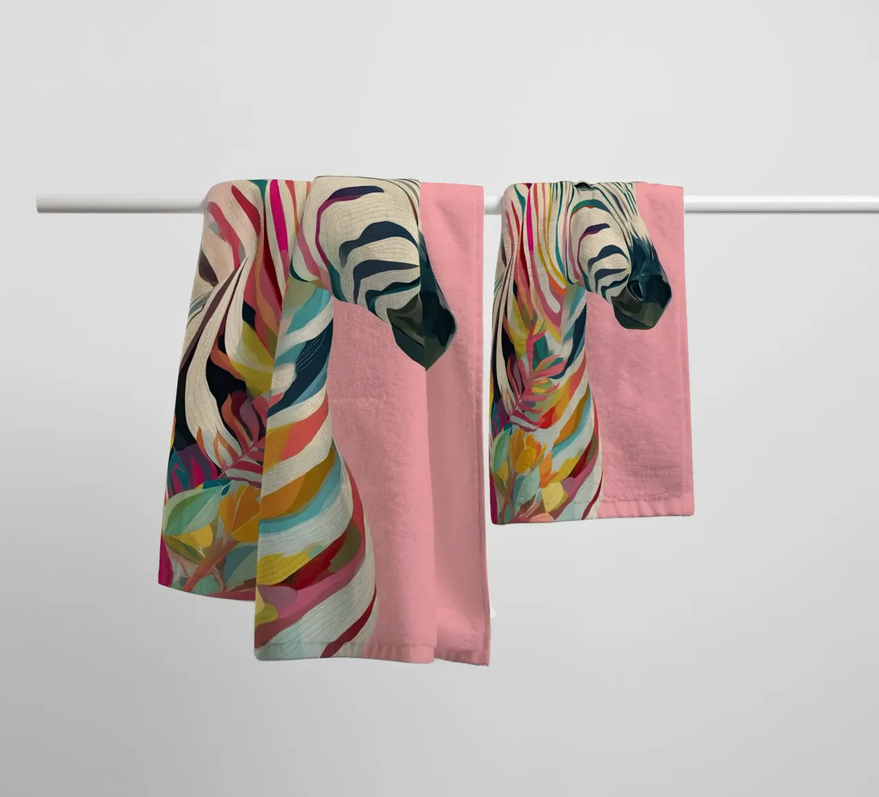 Zebra Bloom Handtuch von Luca