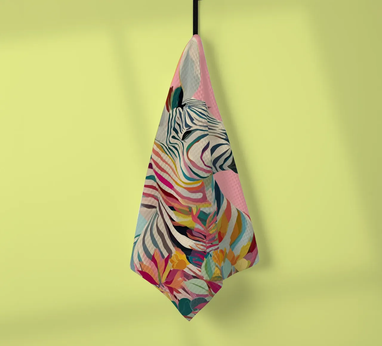 Zebra Bloom canovaccio da cucina da Luca