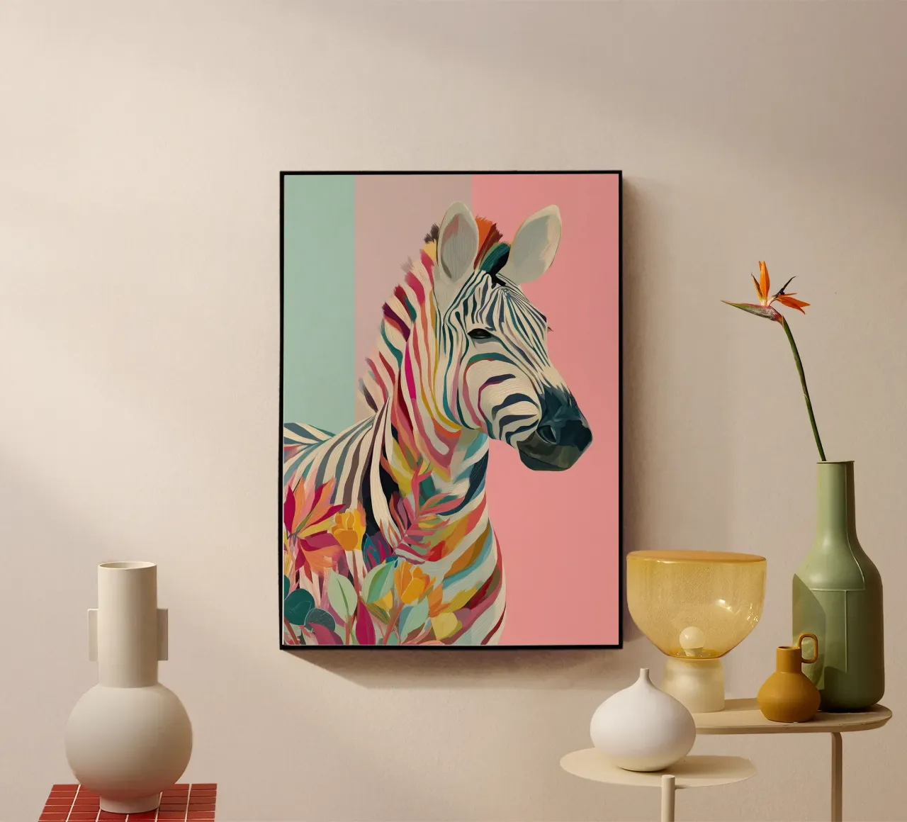 Zebra Bloom plexiglass da Luca