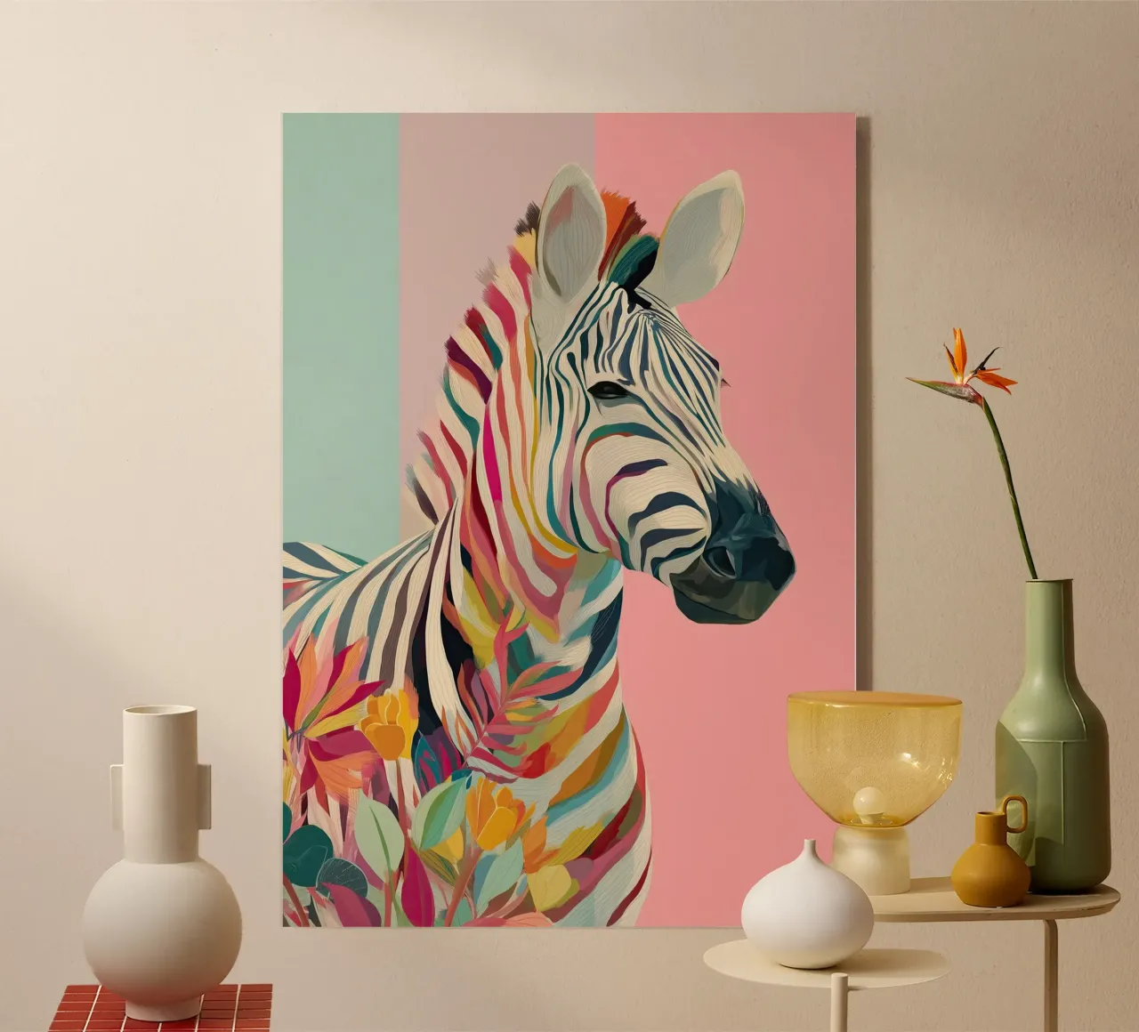 Zebra Bloom plexiglass da Luca