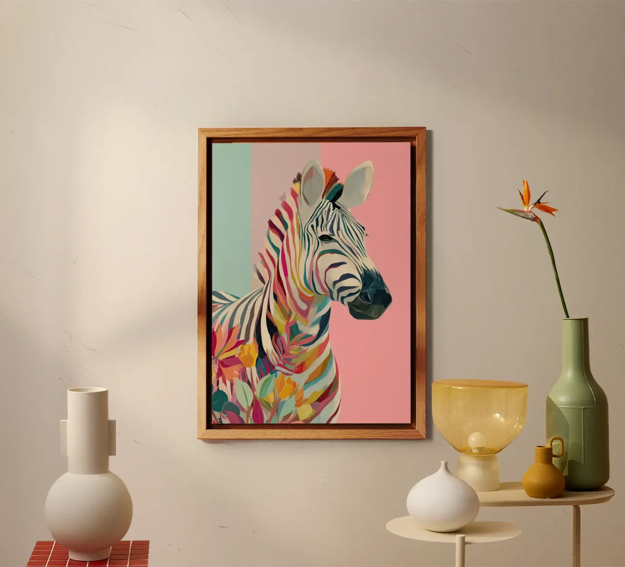 Zebra Bloom alluminio dibond da Luca