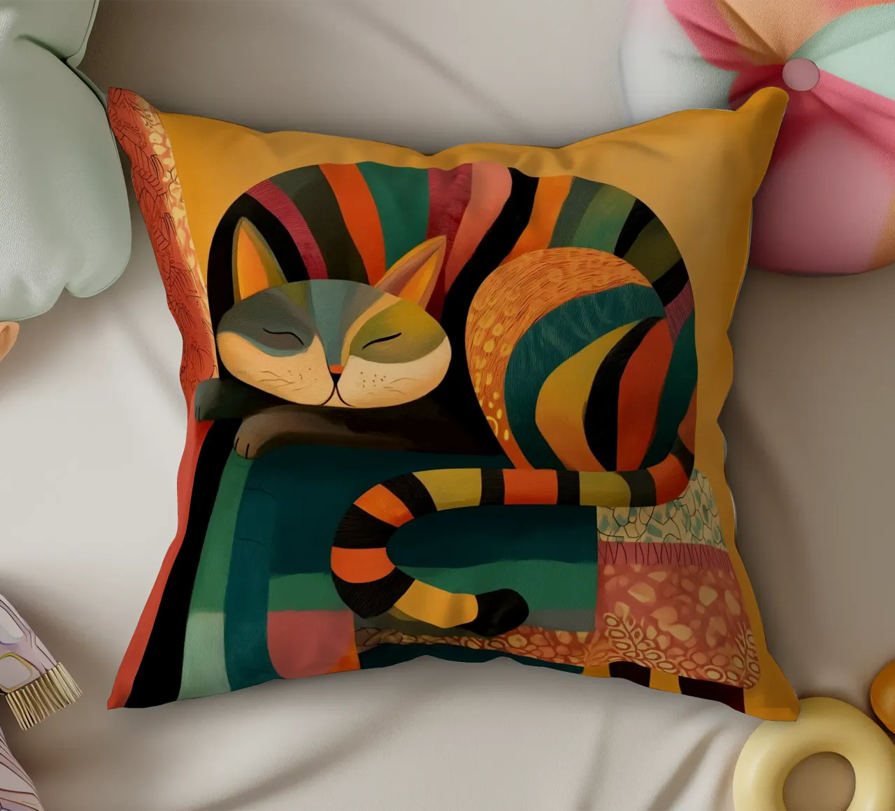 The Warm Geometry cuscino da Luca