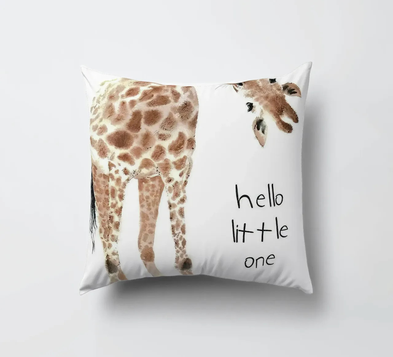Hello Giraffe cuscino da Emil Art Studio