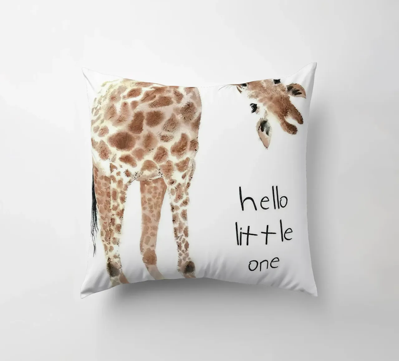 Hello Giraffe cuscino da Emil Art Studio