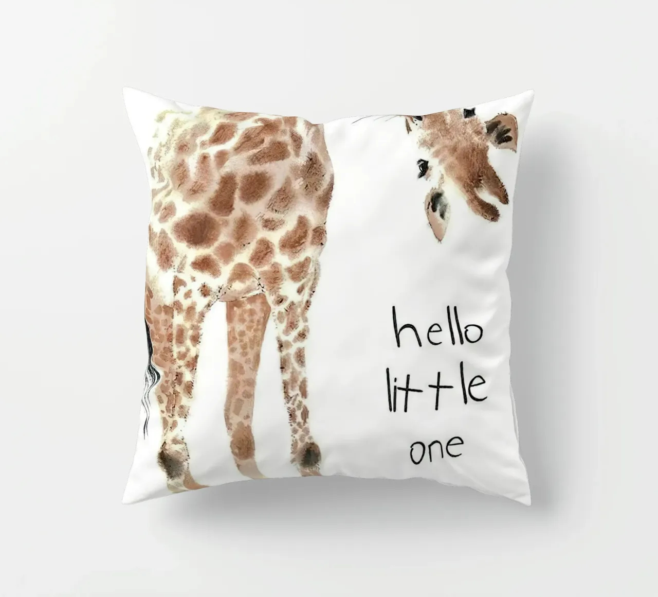 Hello Giraffe cuscino da Emil Art Studio