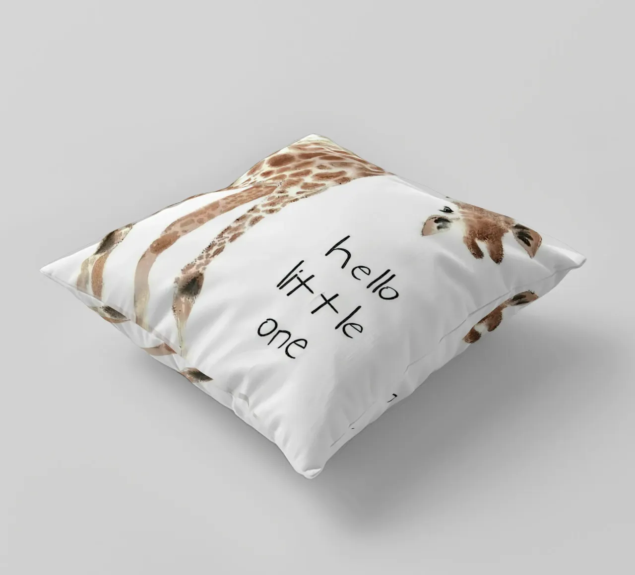 Hello Giraffe cuscino da Emil Art Studio