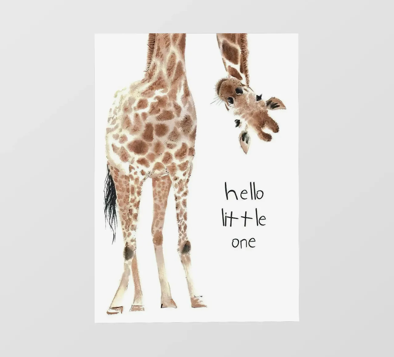Hello Giraffe pellicola backlit da Emil Art Studio